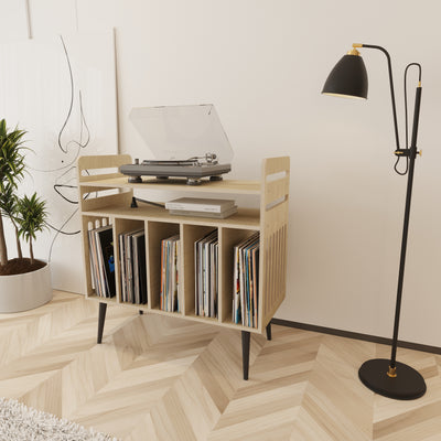 Strain Record Player Stand With Storage - Furonic
