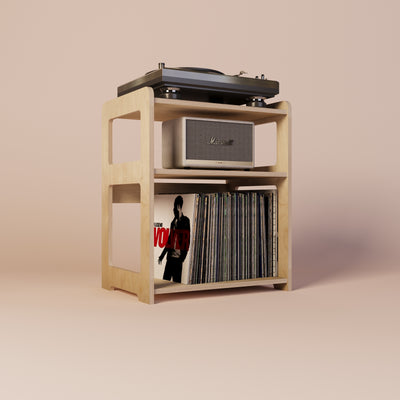 Cadence Record Player Stand With Storage - Furonic