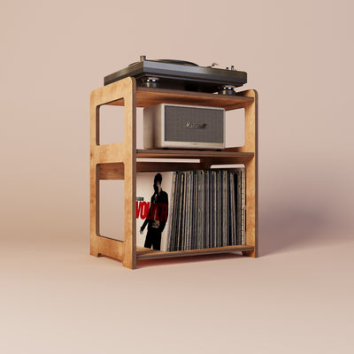 Cadence Record Player Stand With Storage - Furonic