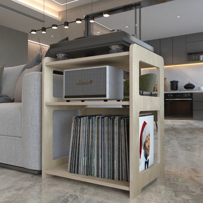 Cadence Record Player Stand With Storage - Furonic