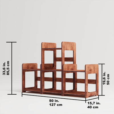 Crest Record Player Stand With Storage - Furonic
