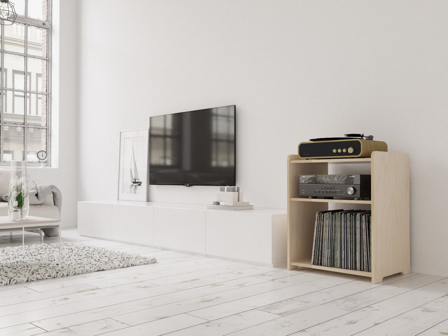 Prelude Record Player Stand With Storage