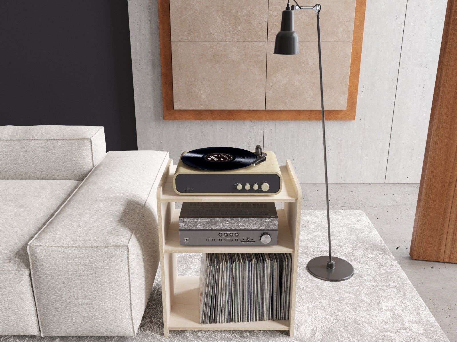 Prelude Record Player Stand With Storage