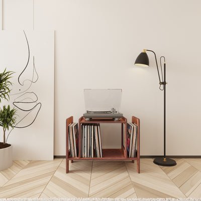 Refrain Record Player Stand With Storage - Furonic