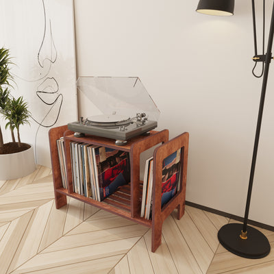 Refrain Record Player Stand With Storage - Furonic