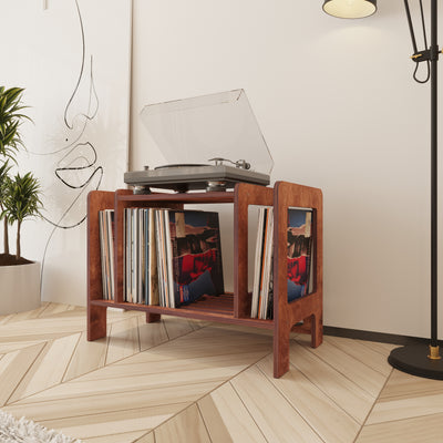 Refrain Record Player Stand With Storage - Furonic