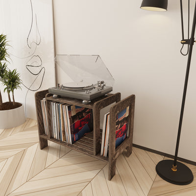Refrain Record Player Stand With Storage - Furonic