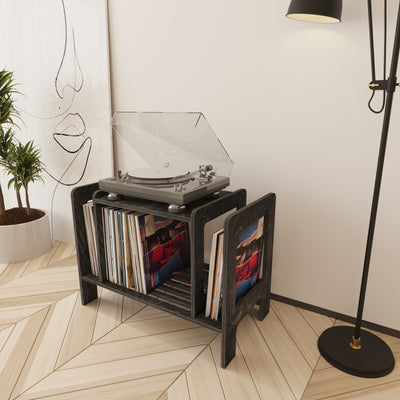 Refrain Record Player Stand With Storage - Furonic