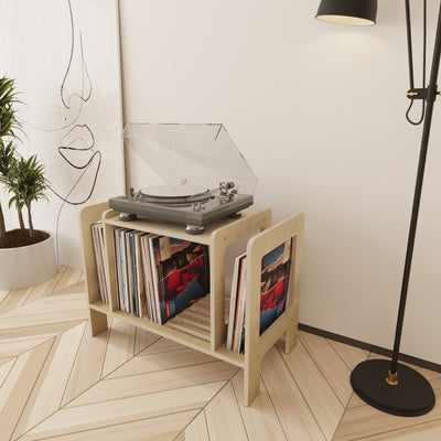 Refrain Record Player Stand With Storage - Furonic