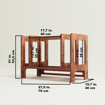 Refrain Record Player Stand With Storage - Furonic