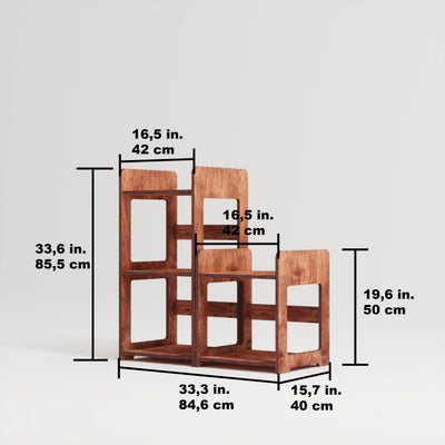 Ridge Record Player Stand With Vinyl Storage - Furonic
