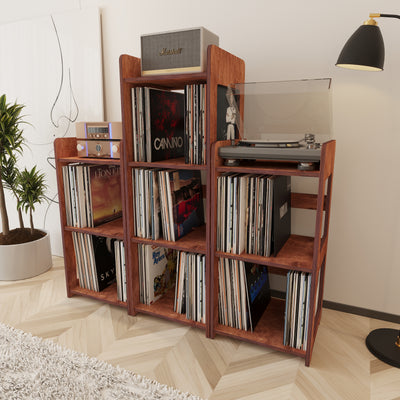 Skyline Record Player Stand Stand With Storage - Furonic