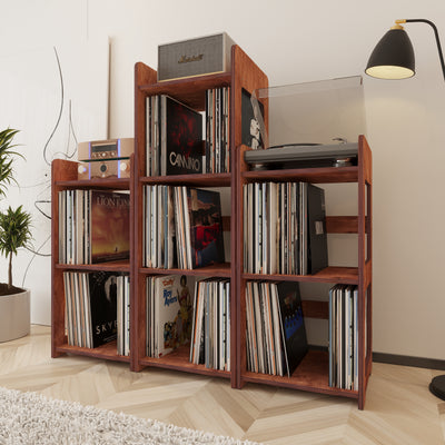 Skyline Record Player Stand Stand With Storage - Furonic