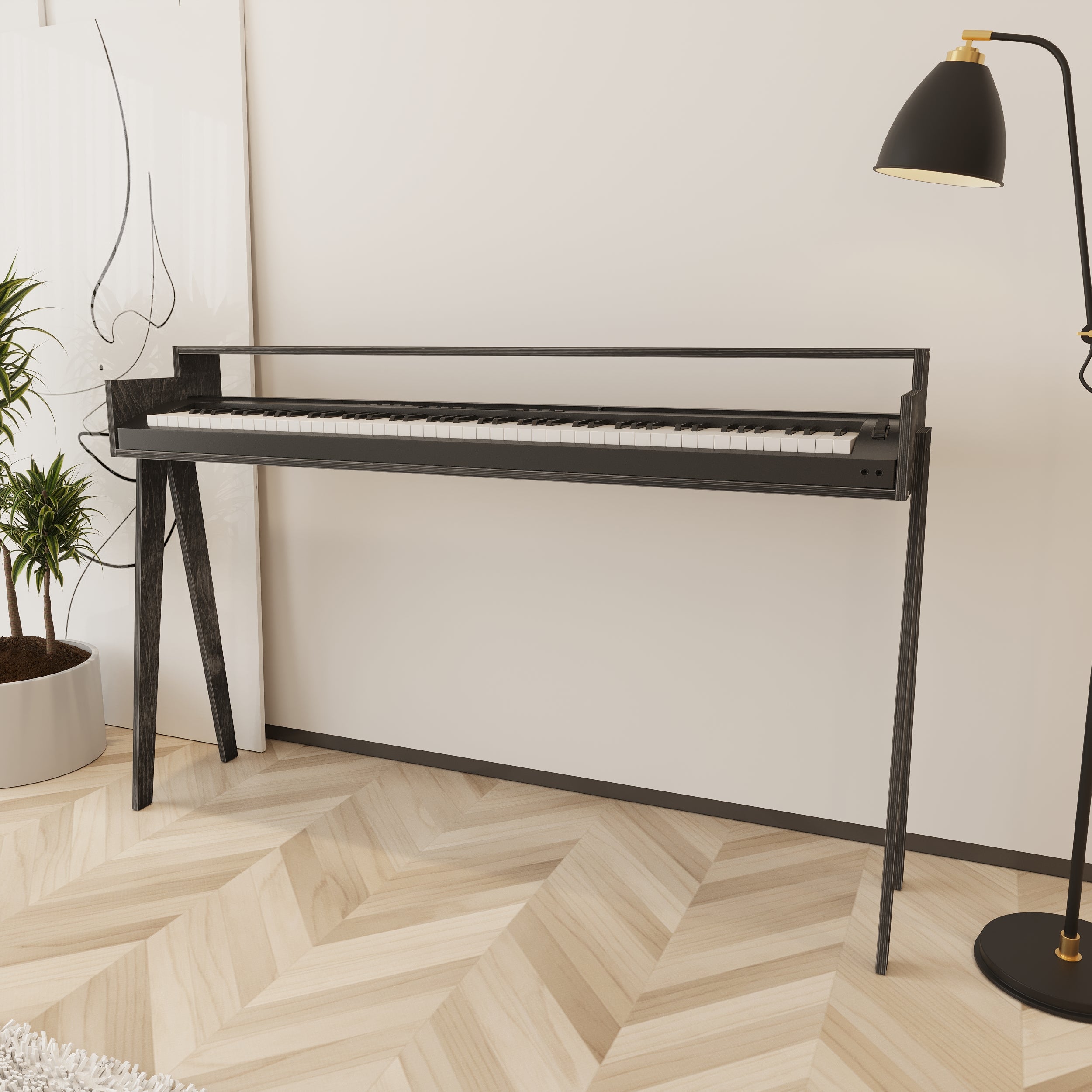Spinette Wooden Keyboard & Piano Stand – Furonic