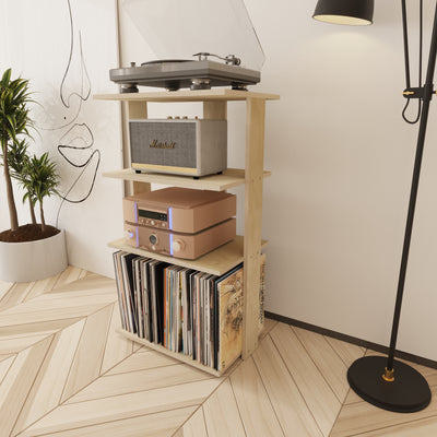 Timbre Turntable Stand With Storage - Furonic