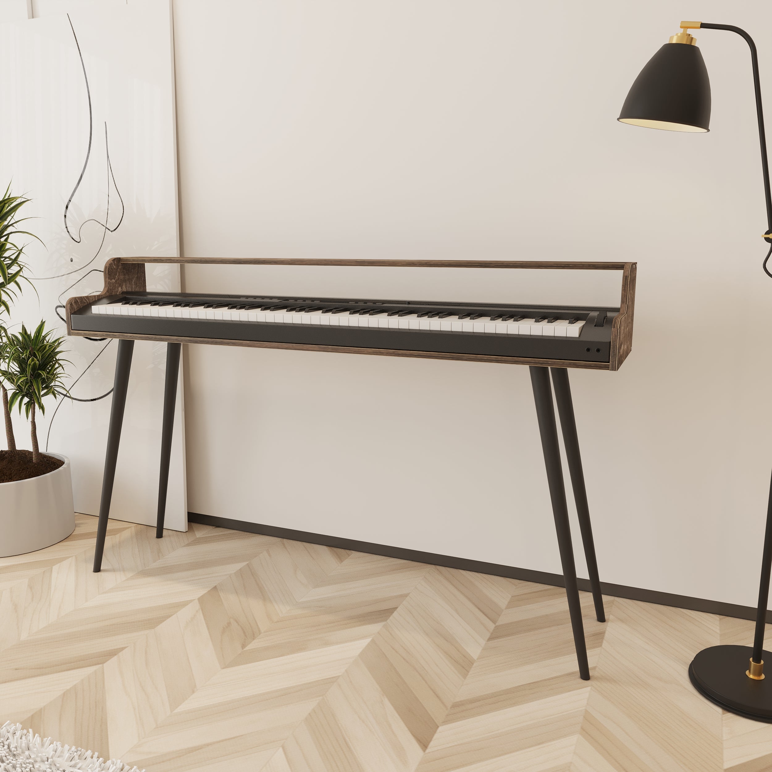 Chime Wooden Keyboard & Piano Stand